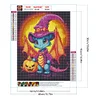(40*50cm)Halloween Pumpkin Winged Dragon - Full Round Drill Diamond Painting