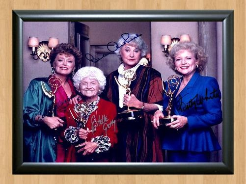 The Golden Girls Cast Signed Autographed Photo Poster painting Poster Print Memorabilia A4 Size