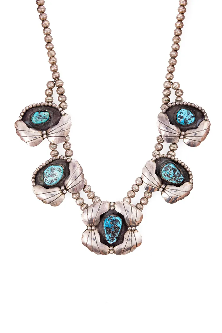 Necklace, Opera, Turquoise, Vintage, 1166