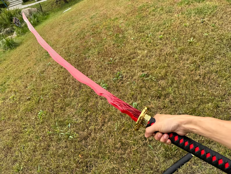Myhiddenblade Rivers of Blood Katana, Medieval Fantasy Elden Katana - MyHiddenBlade