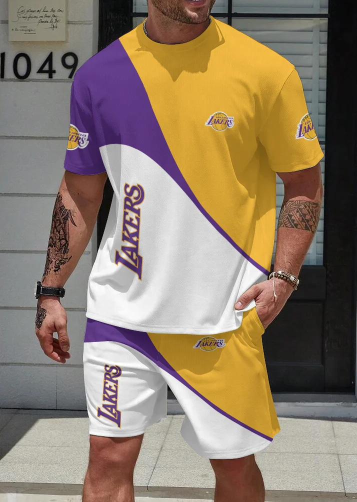 Los Angeles Lakers  Limited Edition Top And Shorts Two-Piece Suits