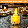 Flameless LED Tea Lights Candles Solar Power Realistic Fake Electric Tealight Candles Multifunctional for Fireplace Mantel Dinner Wedding Party