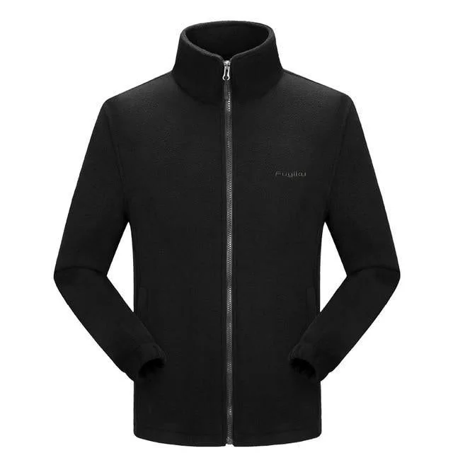 Fleece Mens Jacket Large Sizes Big and Tall Men Clothing Jacket Liner Autumn Spring Cardigan Plus Coat Male | EGEMISS
