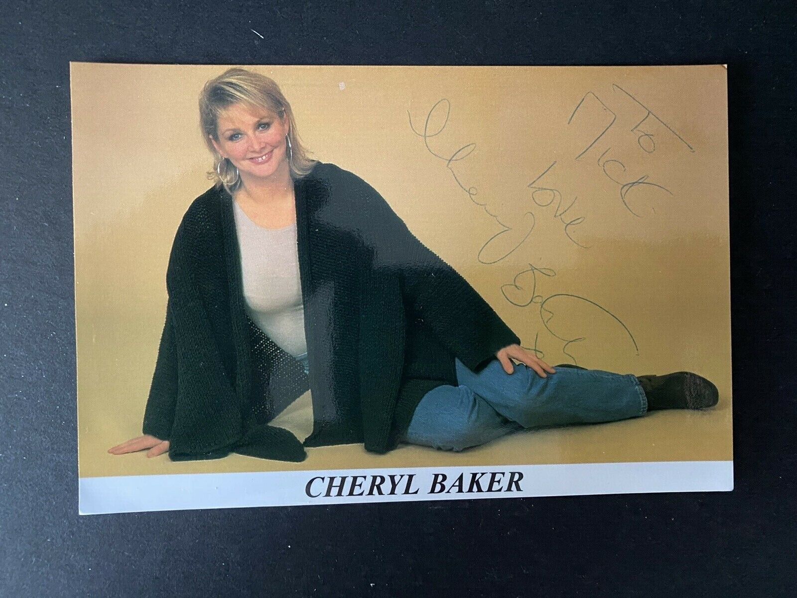 CHERYL BAKER - CHART TOPPING SINGER - BUCKS FIZZ - SIGNED COLOUR Photo Poster painting