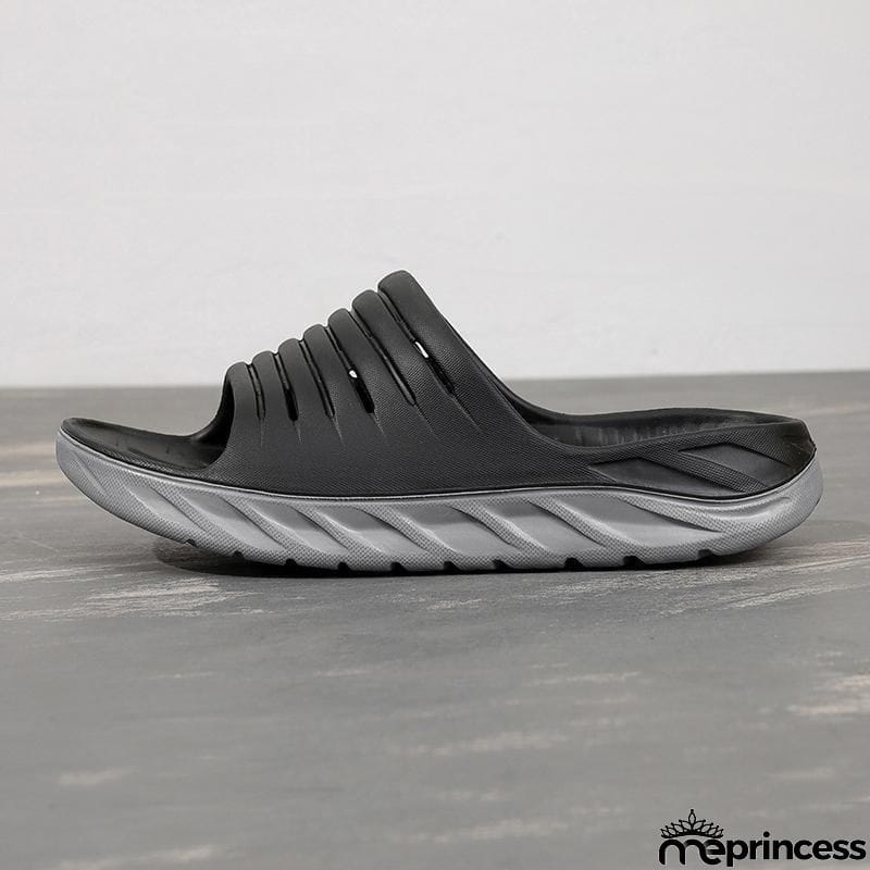 Mens Personalized Color-Blocking Non-Slip Elastic Sole Platform Comfy Slippers