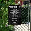 7 Rules Of Life - Vintage Metal Signs - 20*30cm/30*40cm - Warning