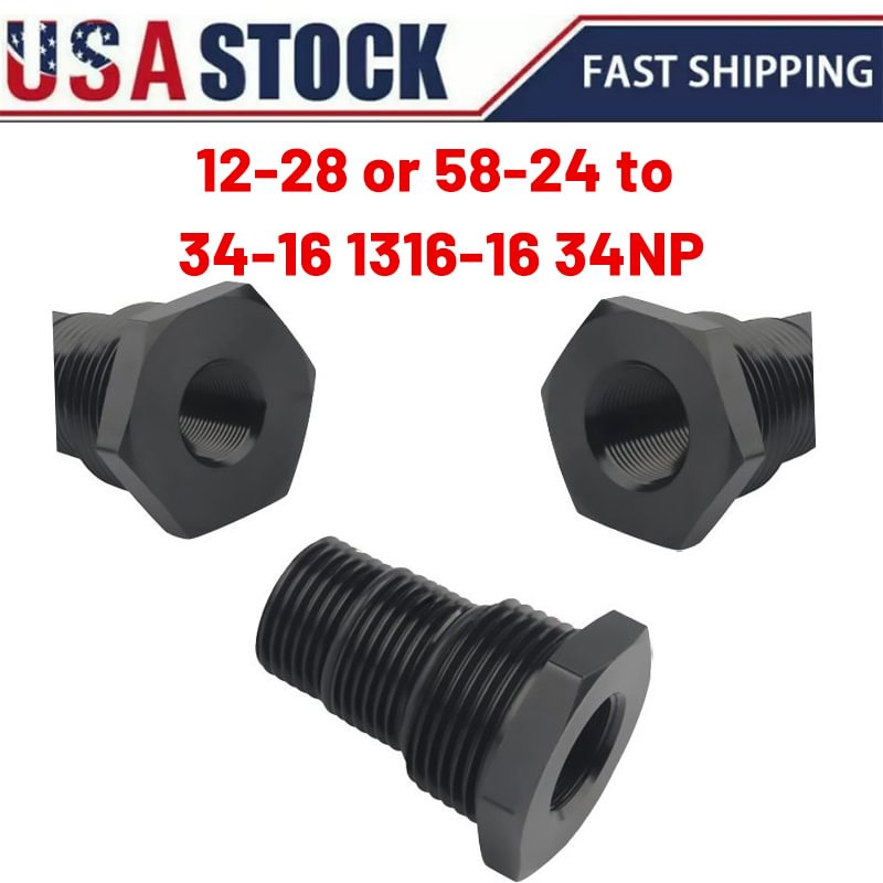 Barrel Thread Solvent Trap Oil Filter Suppressor Adapter 1/2-28 or 5/8-24 to 3/4-16 13/16-16 3/4NP