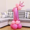 10PCS Blue Pink Party 0 - 9 Numbers Aluminum Film Latex Balloons Birthday Anniversary Decors