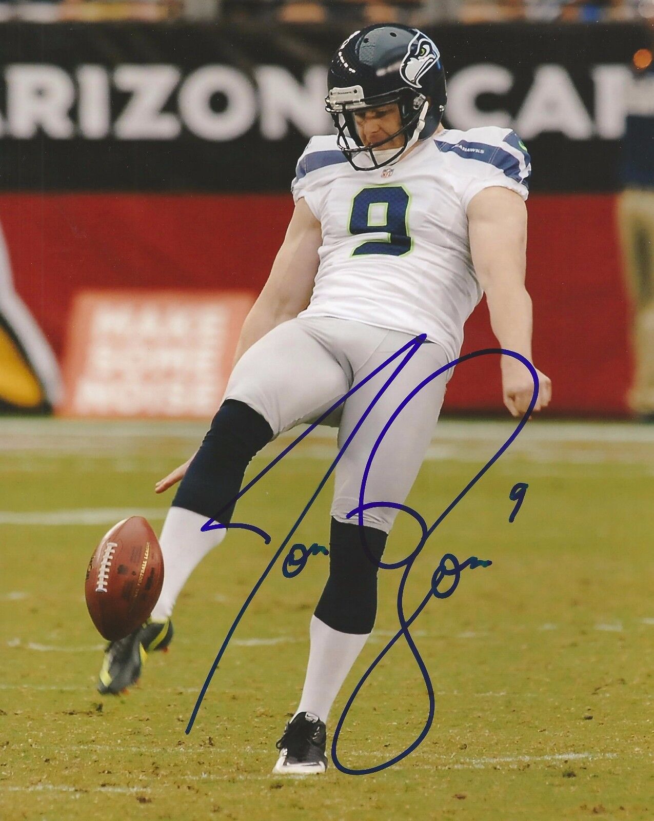 JON RYAN SIGNED SEATTLE SEAHAWKS 8x10 Photo Poster painting #3 with PROOF