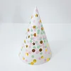 5 BAGS Golden Silver Polka Dots Kids Birthday Party Cone Hats
