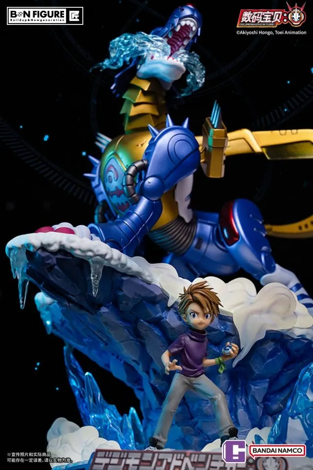 Figurine Digimon Garurumon 23 Cm – Statue PVC – Collection Anime/Manga