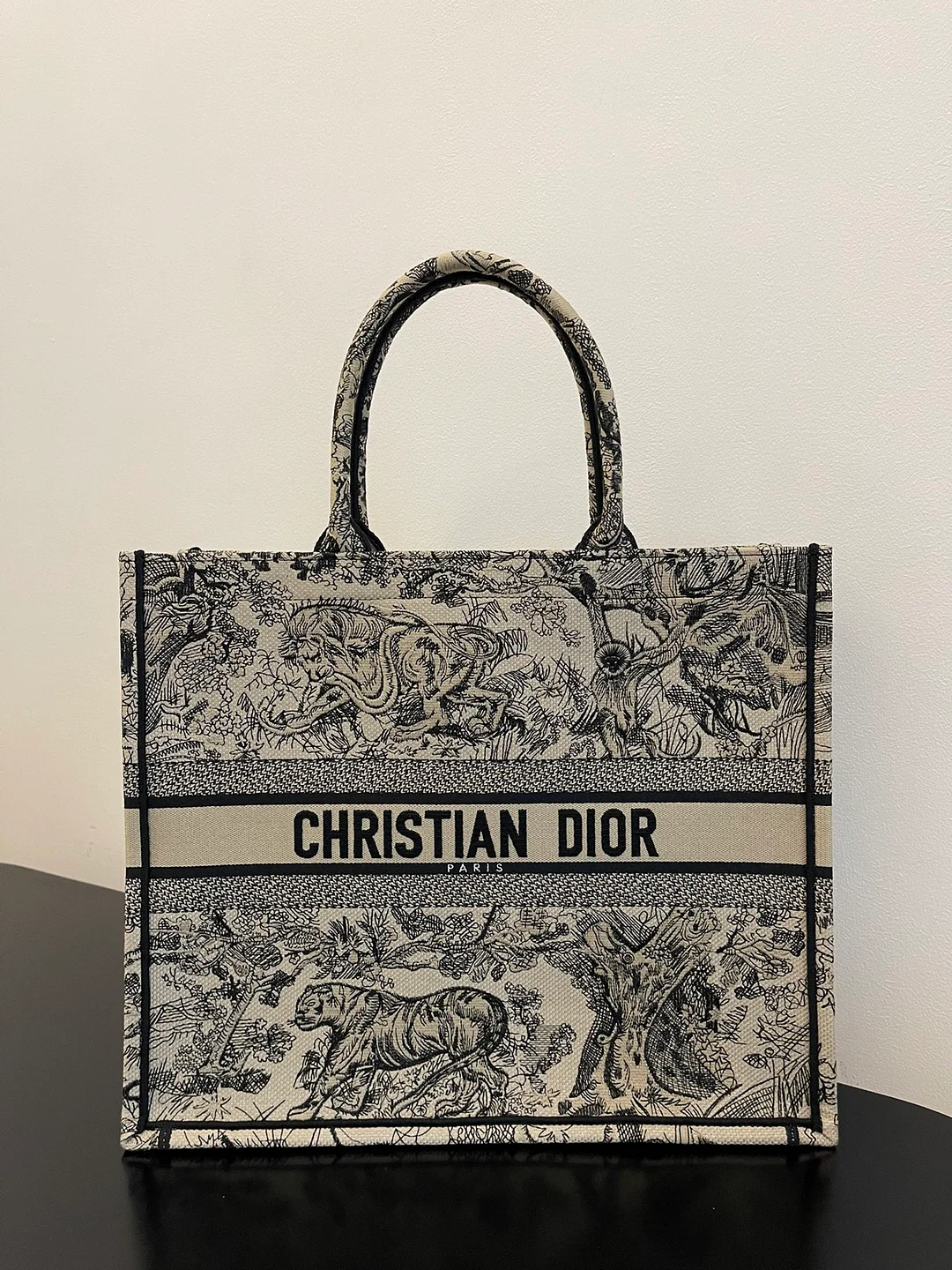 DIOR BOOKTOTE 老虎花紋