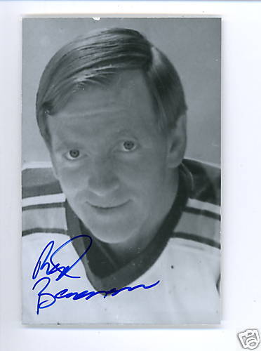 Red Berenson Blues Signed Autographed Postcard w/ JSA