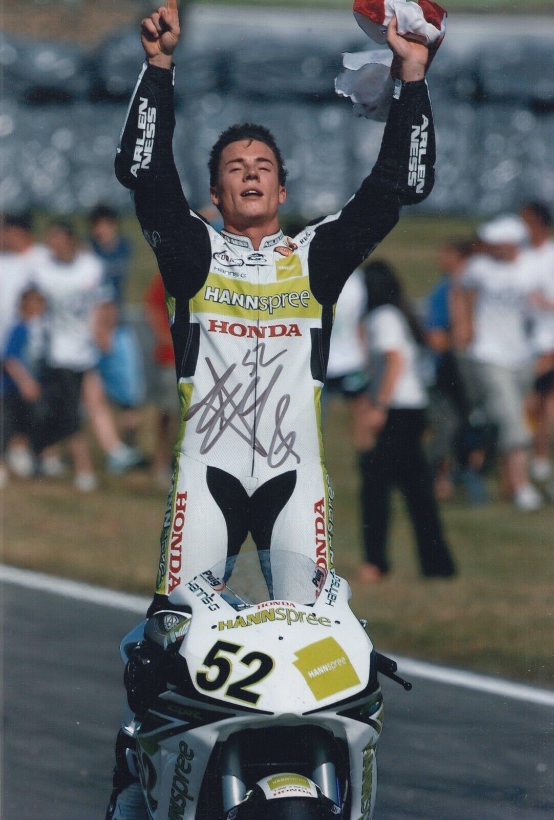 JAMES TOSELAND HAND SIGNED 12X8 Photo Poster painting WSBK AUTOGRAPH SUPERBIKES 5