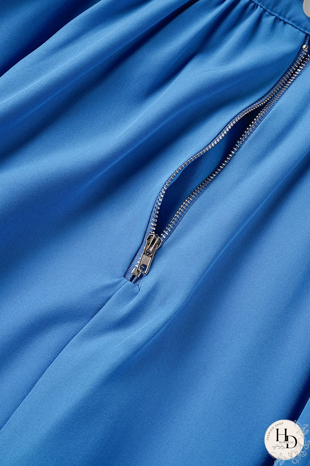 White Casual Solid Patchwork O Neck Short Sleeve Two Pieces