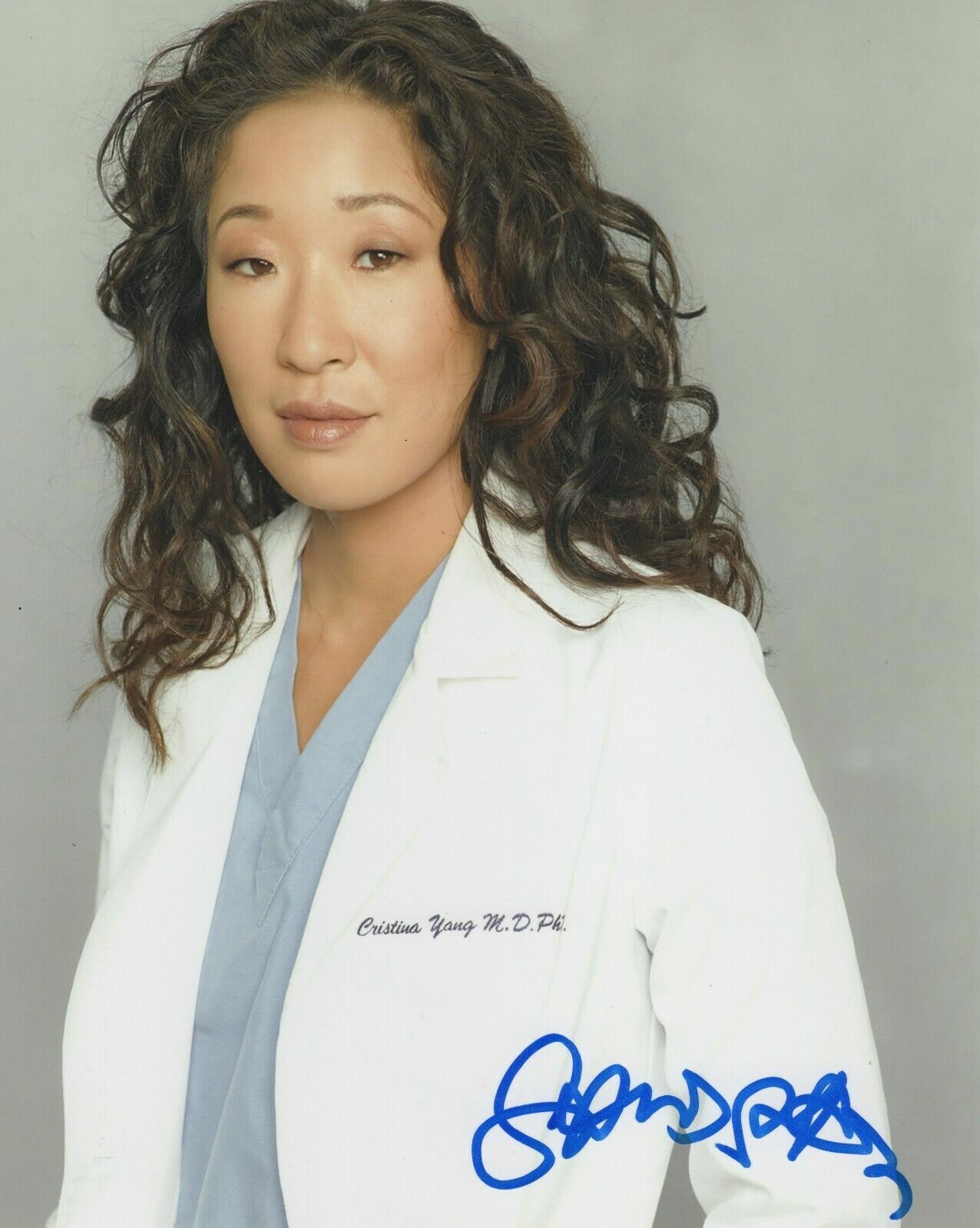 Sandra Oh Autographed Signed 8x10 Photo Poster painting ( Greys Anatomy ) REPRINT