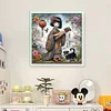 Japanese Geisha-11CT Stamped Cross Stitch 40*40cm