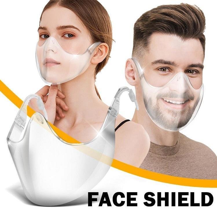 protective transparent face shield