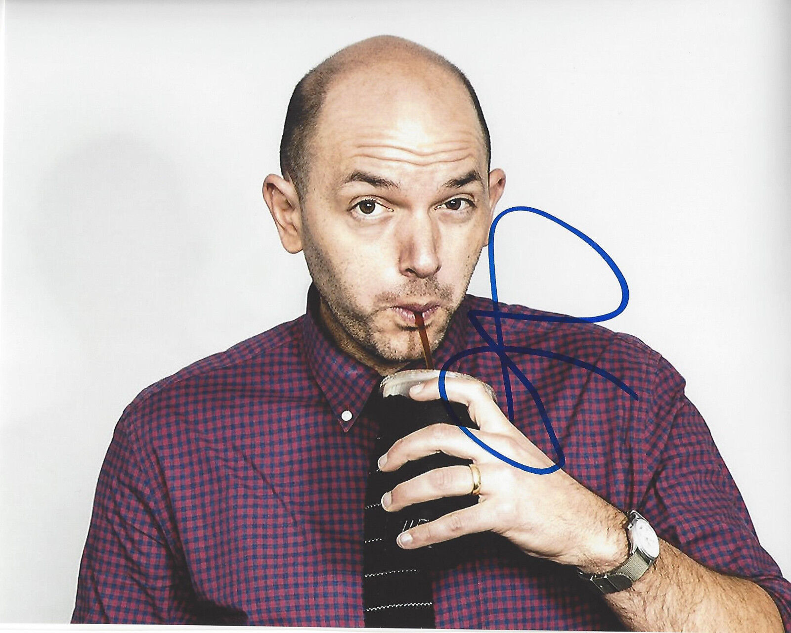 COMEDIAN PAUL SCHEER SIGNED AUTHENTIC 'THE LEAGUE' 8X10 Photo Poster painting w/COA VEEP TV