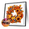 Diamond Painting-DIY Full Round Drill Pumpkin Wreath