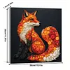 Framed Vulpes - DIY Button Art Painting Kit for Creativity DIY Pearl Dot Crafts for Gift Home Wall Decor 30*30CM