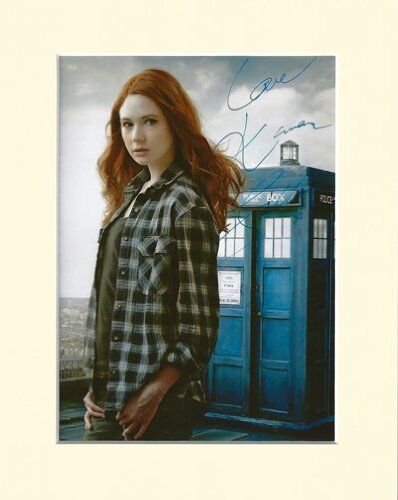 KAREN GILLAN AMY POND DOCTOR DR WHO PP MOUNTED 8X10 SIGNED AUTOGRAPH Photo Poster painting PRINT