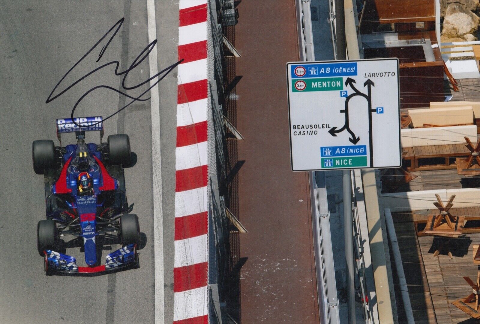 Carlos Sainz Jr Hand Signed 12x8 Photo Poster painting Toro Rosso F1 Autograph Red Bull