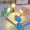 Mini lampe de nuit LED en forme de chiot et de cerf avec dessin anim&eacute; mignon