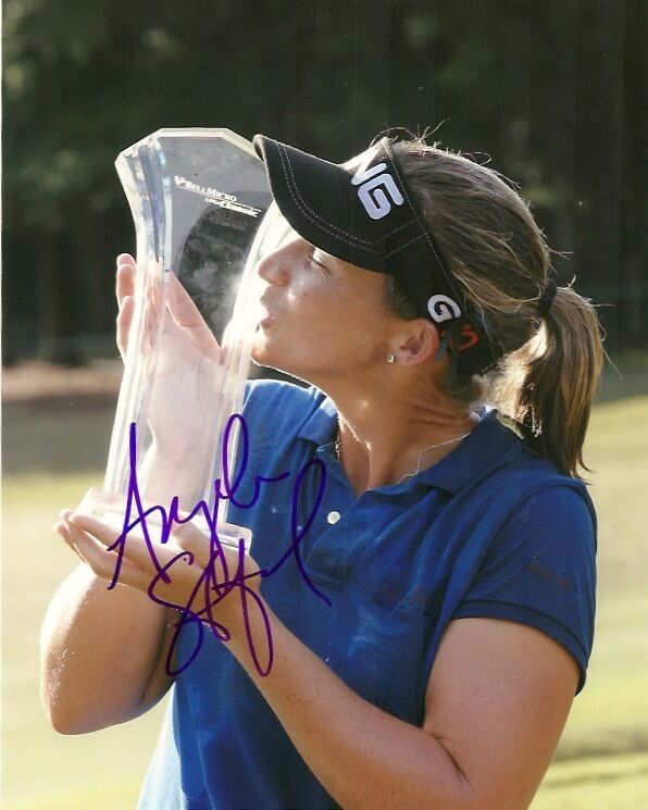 LPGA Angela Stanford Autographed Signed 8x10 Photo Poster painting COA 5