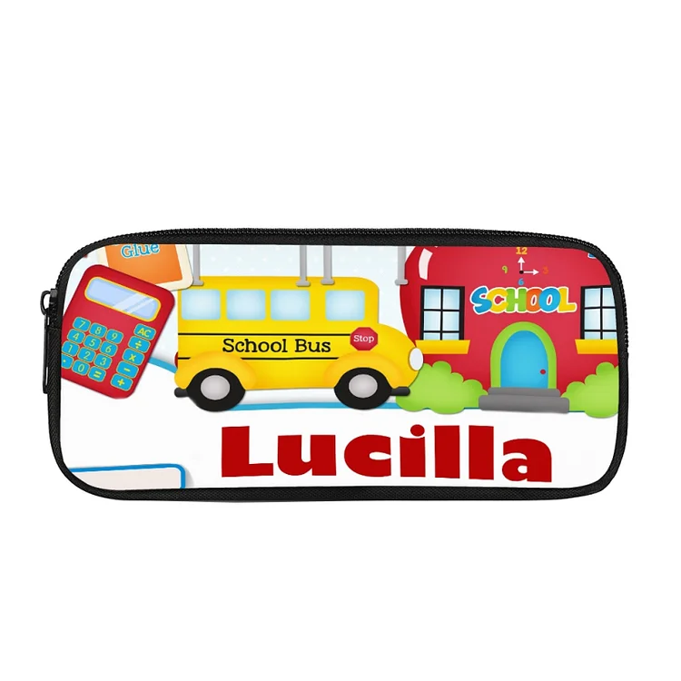 Personalized Name Pencil Case, Customized Car Pen Case For Kids