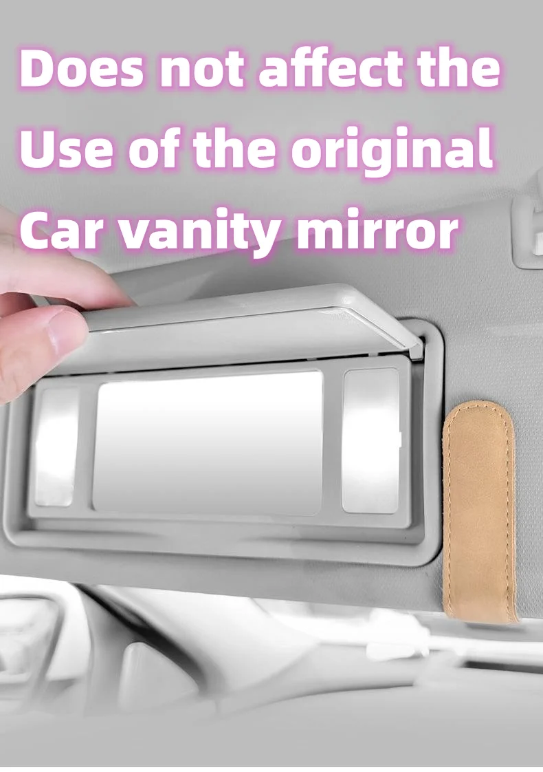 Car sun visor multifunctional suede leather glasses storage box