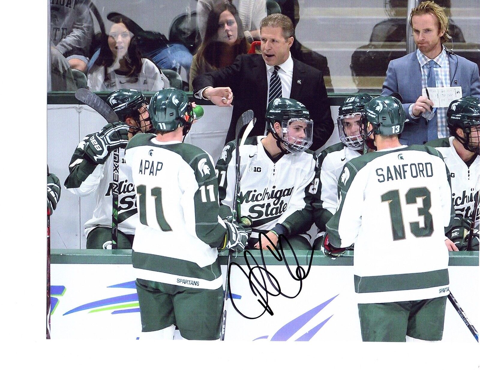 Danton Cole Michigan State Spartans hockey hand signed autographed 8x10 Photo Poster painting