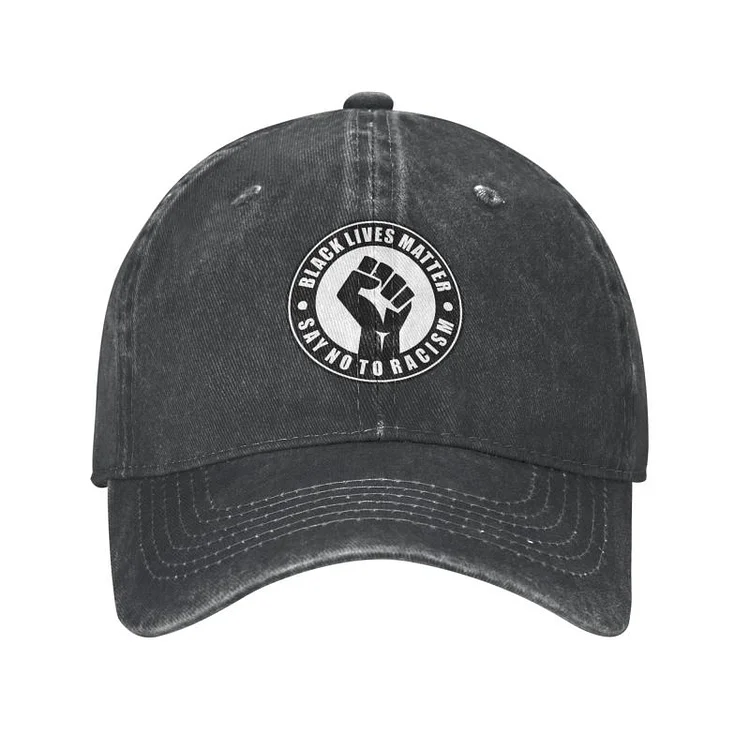 Personalized Cotton Black Fist Baseball Cap Women Men Breathable Dad Hat Sports