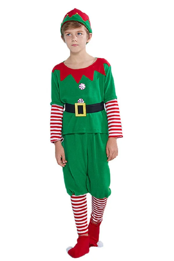 Christmas Family Elf Costume For Men Women and Kids-elleschic