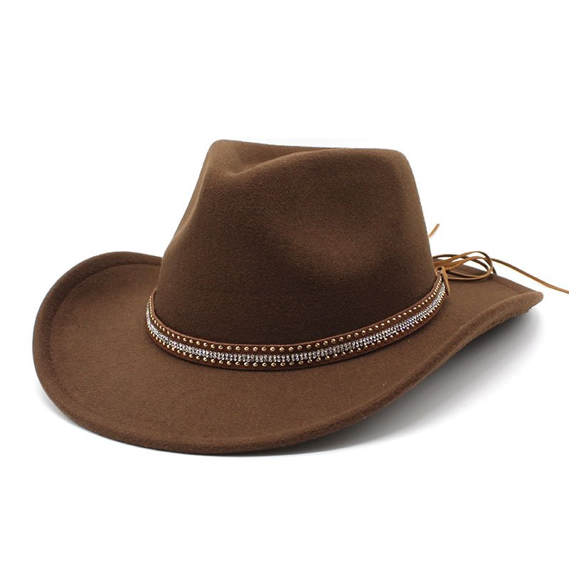 Nicholas Western Cowboy Hat- Brown