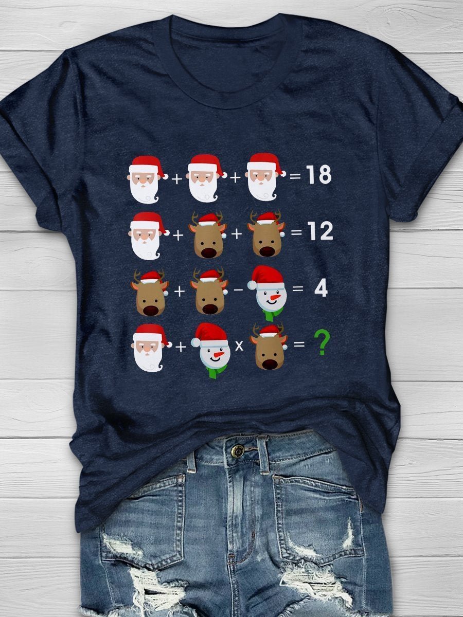 The Teacher Elf Print Short Sleeve T-shirt