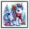 Christmas Unicorn-14CT Counted Cross Stitch 40*40cm/15.75*15.75in