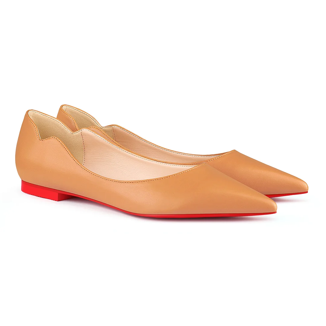 Women's Flats Pointed Toe Internal Increase Chunky Heels Red Bottom Kitten Heels Hot Chickita Daily Pumps for Women-MERUMOTE