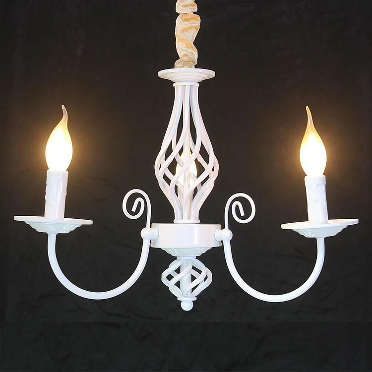 Triple Candles Shape Farmhouse Chandelier LED Oil Rubbed Bronze Chandelier - Appledas