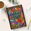  God Letters 5D DIY Diamond Art Painting Notebook Kit 50 Pages A5 Rhinestone Art Painting Notebook Kit for Adults Beginners Holiday Birthday Gift