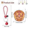 Diamond Painting PET Double Sided Football Club Keyring for Home Birthday Party Decor