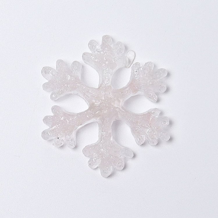 2" Resin Snowflakes Crystal Carvings for Christmas