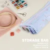 Dustproof Cloth Roll Painting Pouch Waterproof Embroidery Organizer for Home