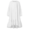 Kid Baby Girl Ruffled Loose Long Sleeve Round Neck Dress