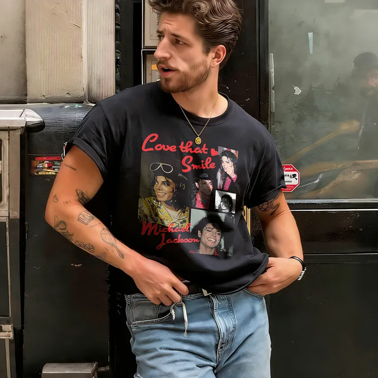 Love That Smile Printed Men's T-shirt
