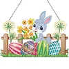 DIY Special Shaped Diamond Painting Easter Egg Bunny Festival Hanging With Lamp String Kit