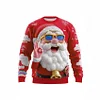 Unisex Santa Claus 3D Printed Casual Round Neck Sweatshirt Christmas Decoration Party