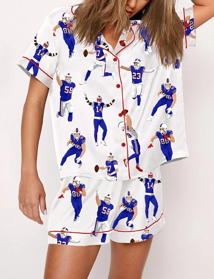 Women's Buffalo Bills Football Pajama Set