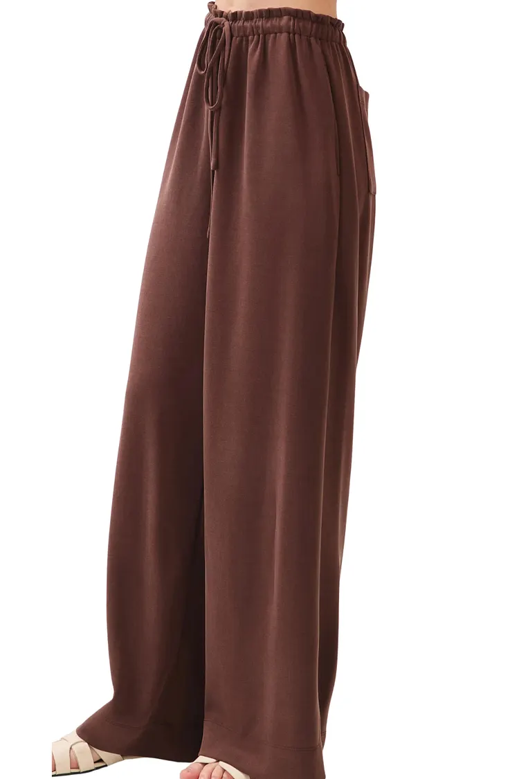 Drew Drawstring Pants - Brown