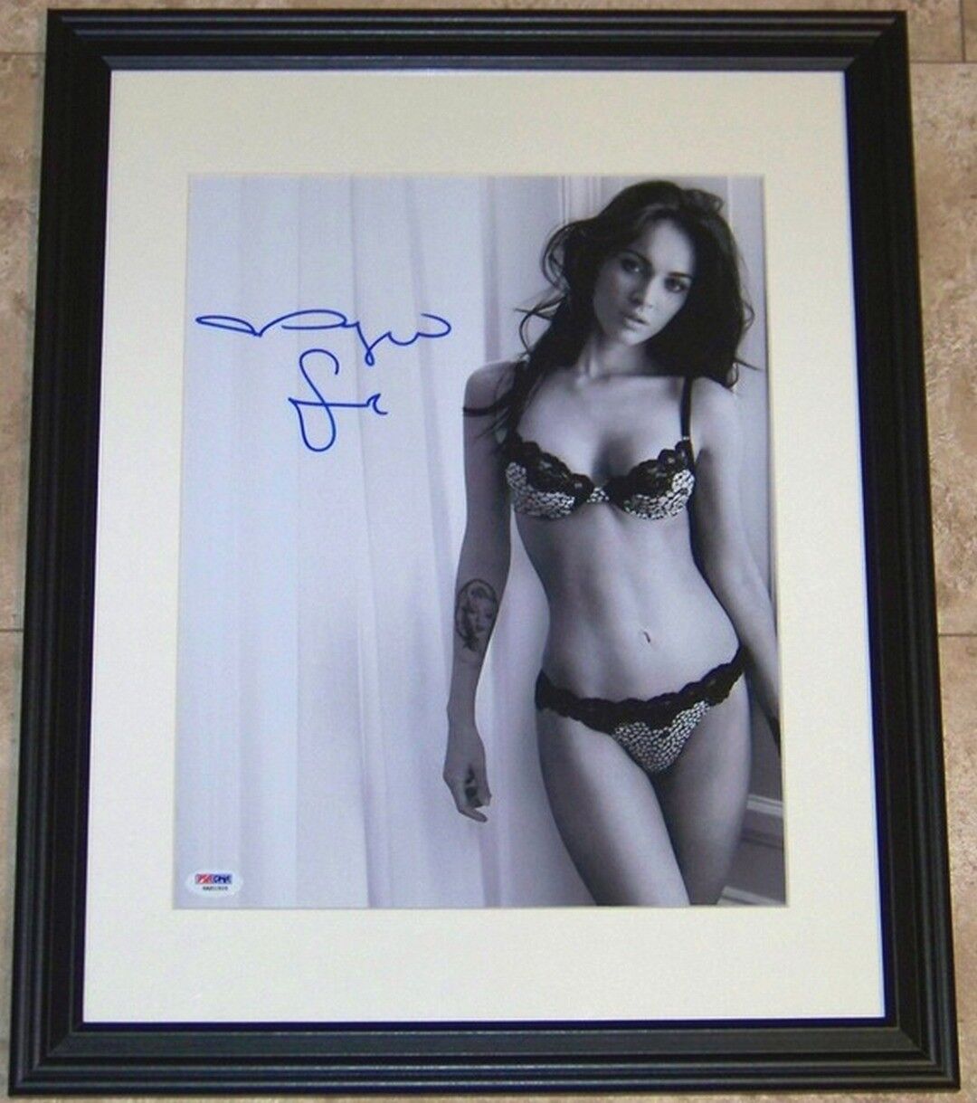 Megan Fox Signed Autographed Framed 11x14 Photo Poster painting PSA IN THE PRESENCE COA!